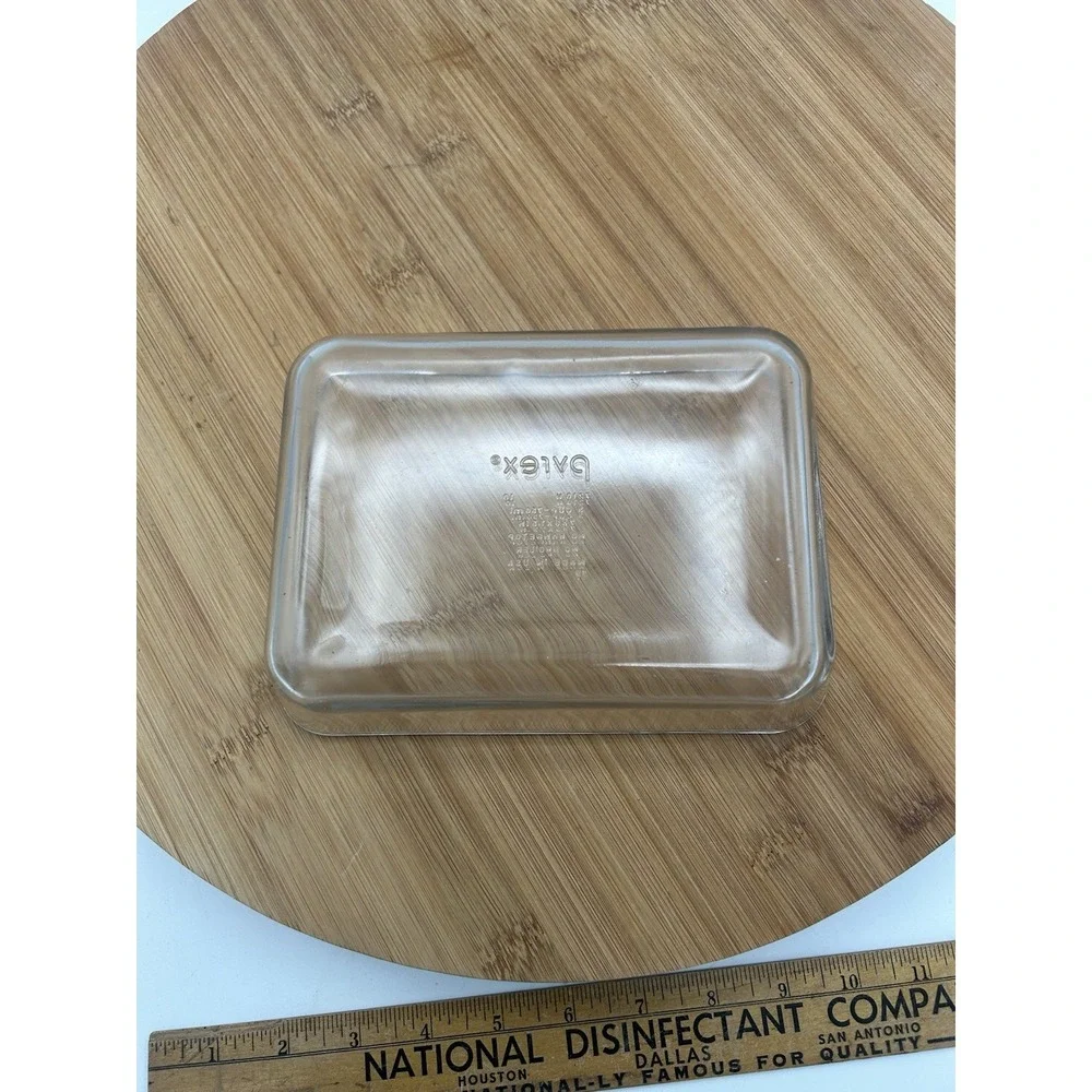 Pyrex 7210 Clear‎ Casserole Baking Dish 3 Cup Rectangle Ovenware 7